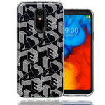 LG Stylo 4 3D Love Letters Hearts Valentine's Day Double Layer Phone Case Cover