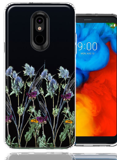 LG Stylo 4 Country Dried Flowers Design Double Layer Phone Case Cover