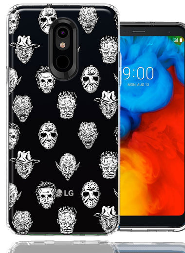 LG Aristo 2/3/K8 Halloween Horror Villans Design Double Layer Phone Case Cover