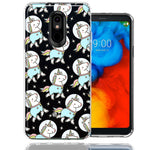 LG Stylo 5 Space Unicorns Design Double Layer Phone Case Cover