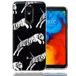 LG Stylo 5 Tiger Polkadots Design Double Layer Phone Case Cover