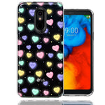 LG Stylo 5 Valentine's Day Heart Candies Polkadots Design Double Layer Phone Case Cover