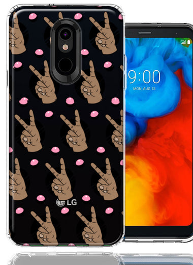 LG Aristo 2/3/K8 Peace for All Design Double Layer Phone Case Cover