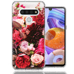 LG Stylo 6 Colorful Flowers Design Double Layer Phone Case Cover