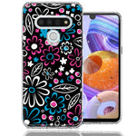 LG Stylo 6 Cute Daisies Design Double Layer Phone Case Cover