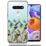 LG K51 Country Dried Flowers Design Double Layer Phone Case Cover