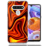 LG Stylo 6 Fire Abstract Design Double Layer Phone Case Cover