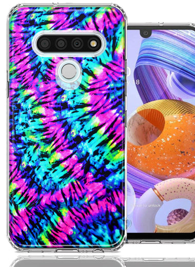 LG Stylo 6 Hippie Tie Dye Design Double Layer Phone Case Cover