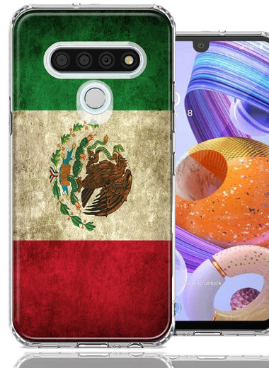 LG Stylo 6 Mexico Flag Design Double Layer Phone Case Cover