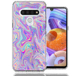 LG Stylo 6 Paint Swirl Design Double Layer Phone Case Cover