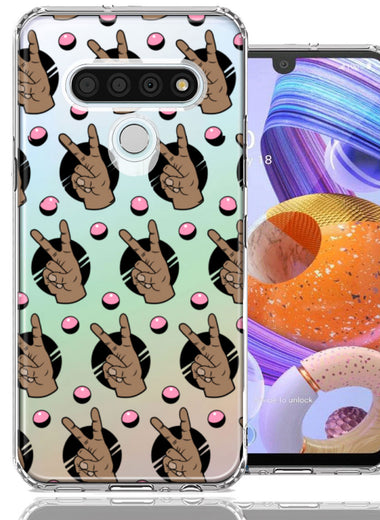 LG K51 Peace for All Design Double Layer Phone Case Cover