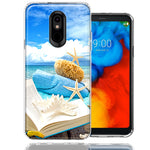 LG Stylo 5 Beach Reading Design Double Layer Phone Case Cover