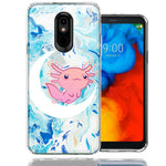 LG Stylo 5 Pink Axolotl Moon Mable Design Double Layer Phone Case Cover