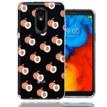 LG Stylo 4 Polka Dot Peaches Design Double Layer Phone Case Cover