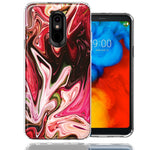 Samsung LG Aristo 4 PLUS/Escape PLUS/Tribute Royal Pink Abstract Design Double Layer Phone Case Cover