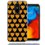 LG Stylo 4 Pizza Hearts Polka dots Design Double Layer Phone Case Cover