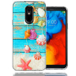 LG K40/Harmony 3 Seashell Wind chimes Design Double Layer Phone Case Cover