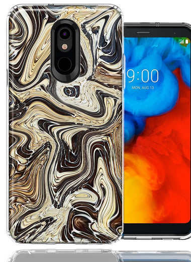 LG Stylo 5 Snake Abstract Design Double Layer Phone Case Cover