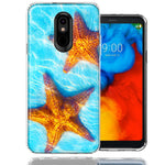 LG K40/Harmony 3 Ocean Starfish Design Double Layer Phone Case Cover
