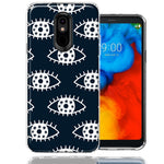 LG K40/Harmony 3 Starry Evil Eyes Design Double Layer Phone Case Cover