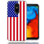 LG Stylo 5 USA American Flag  Design Double Layer Phone Case Cover