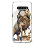 LG Stylo 6 Ancient Lion Sculpture Hybrid Protective Phone Case Cover
