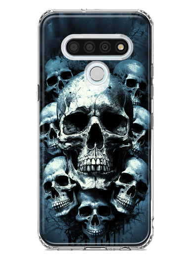 LG Stylo 6 Graveyard Death Dream Skulls Double Layer Phone Case Cover