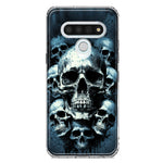 LG Stylo 6 Graveyard Death Dream Skulls Double Layer Phone Case Cover