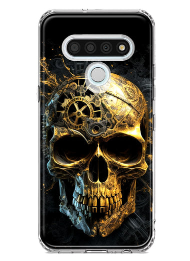 LG Stylo 6 Steampunk Skull Science Fiction Machinery Double Layer Phone Case Cover