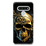 LG Stylo 6 Steampunk Skull Science Fiction Machinery Double Layer Phone Case Cover