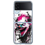 Samsung Galaxy Z Flip 4 Evil Joker Face Painting Graffiti Hybrid Protective Phone Case Cover