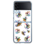 Samsung Galaxy Z Flip 4 Cute Fairy Cartoon Gnomes Dragons Monsters Hybrid Protective Phone Case Cover