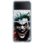 Samsung Galaxy Z Flip 4 Laughing Joker Painting Graffiti Hybrid Protective Phone Case Cover