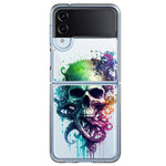 Samsung Galaxy Z Flip 4 Fantasy Octopus Tentacles Skull Hybrid Protective Phone Case Cover