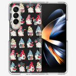 Samsung Galaxy Z Fold 4 USA Fourth Of July American Summer Cute Gnomes Patriotic Parade Double Layer Phone Case Cover
