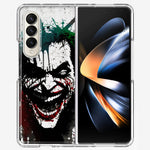 Samsung Galaxy Z Fold 4 Laughing Joker Painting Graffiti Hybrid Protective Phone Case Cover