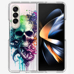 Samsung Galaxy Z Fold 4 Fantasy Octopus Tentacles Skull Hybrid Protective Phone Case Cover