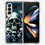 Samsung Galaxy Z Fold 4 Graveyard Death Dream Skulls Double Layer Phone Case Cover